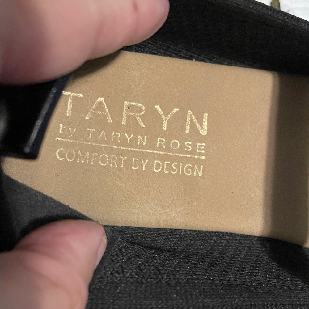 Taryn Rose Elegant Black Flats - Picture 2 of 6